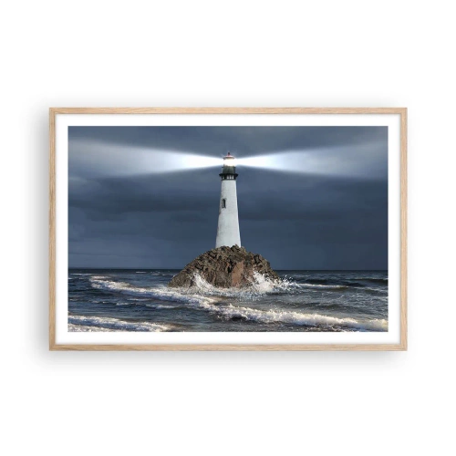 Poszter világos tölgy keretben - Ide…ide…itt! - 91x61 cm