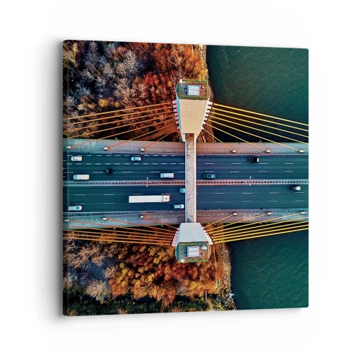 Vászonkép - TÚL a vizeken, túl az erdőkön - 30x30 cm