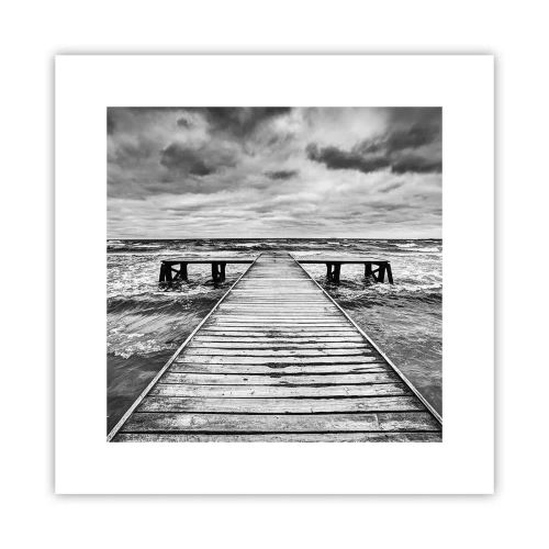 Poszter - Várom, hogy elűzze a szél... - 30x30 cm