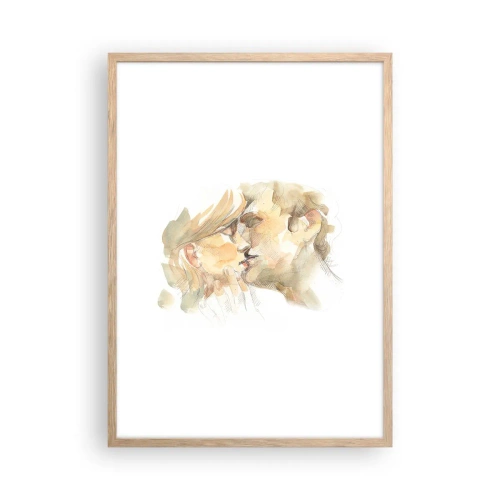 Poszter világos tölgy keretben - Meglelt másik fél? - 50x70 cm