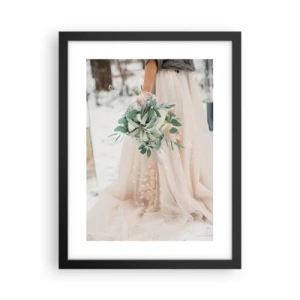 Poszter fehér keretben - És boldogan éltek, míg meg nem haltak. - 30x40 cm