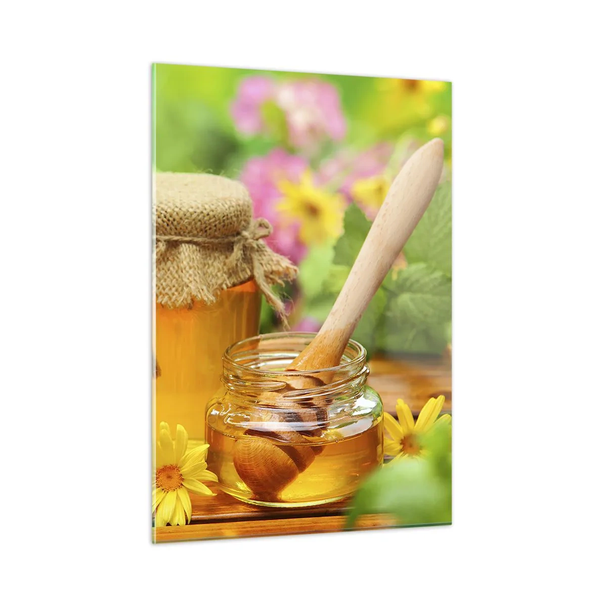 Üveg kép - Édes és virágos - 50x70 cm