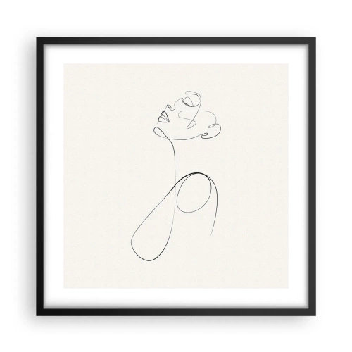 Poszter fehér keretben - Álmokban hurkolt - 50x50 cm