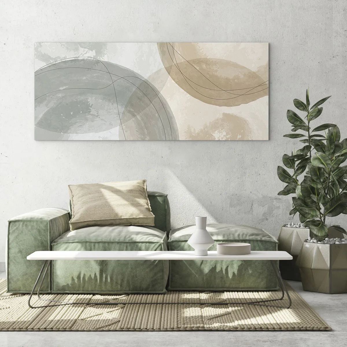 Üveg kép - világok behatolása - 120x50 cm