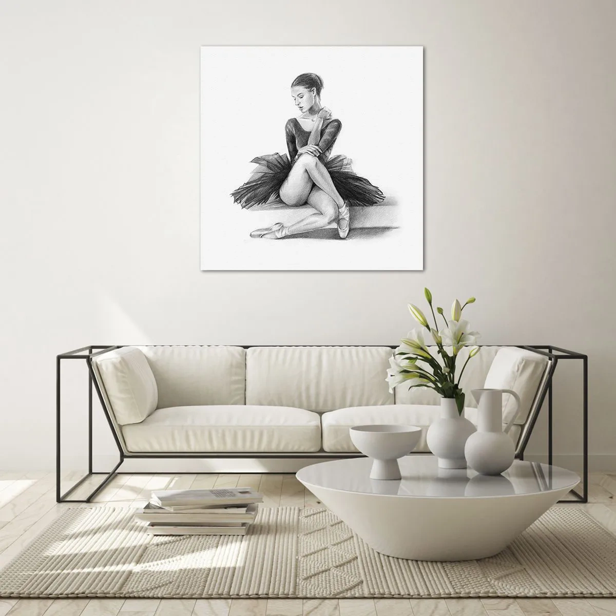 Üveg kép - A tánccal elvarázsolva - 60x60 cm