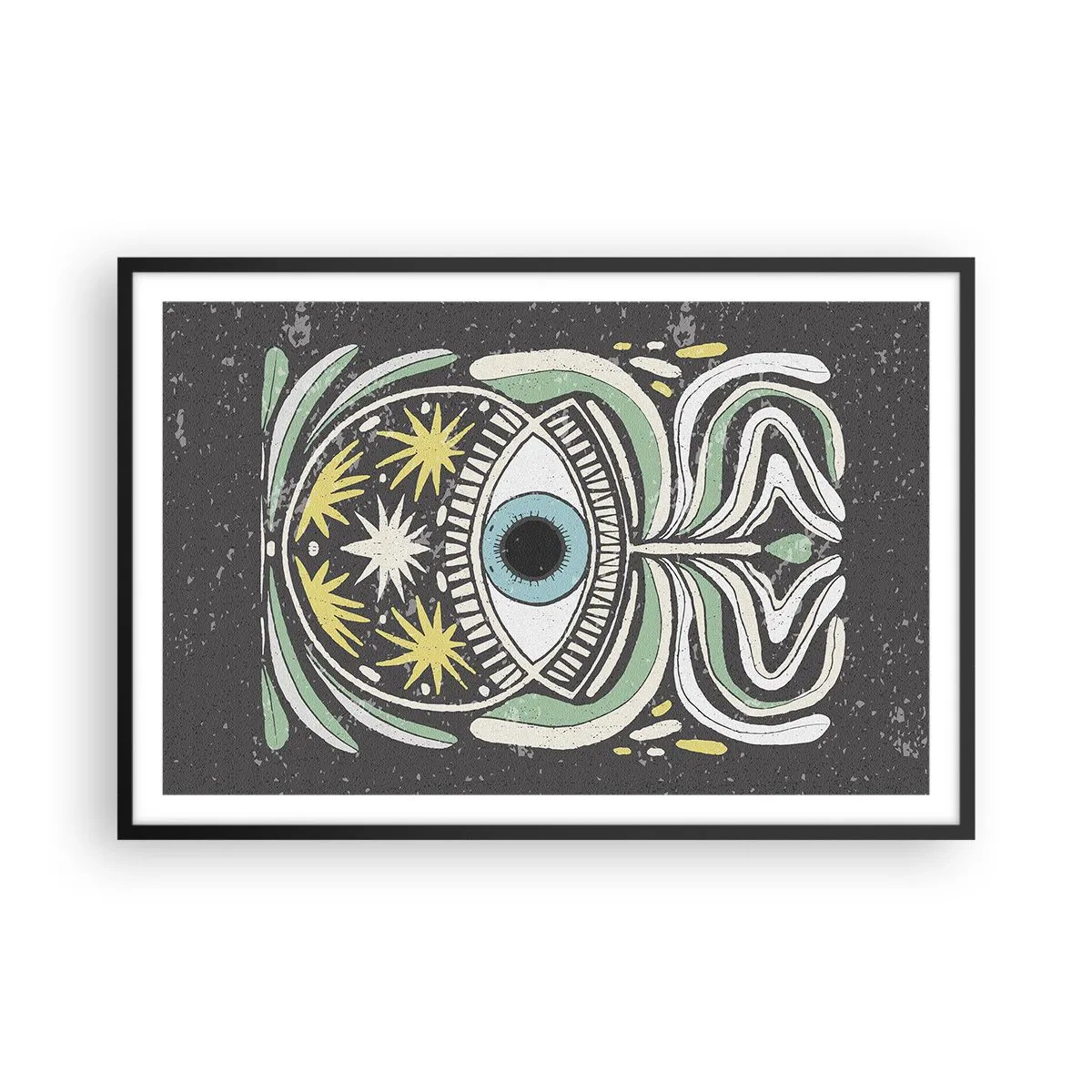 Poszter fehér keretben - Törzsi rituálék - 91x61 cm