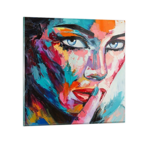 Üveg kép - Az első titkunk - 70x70 cm