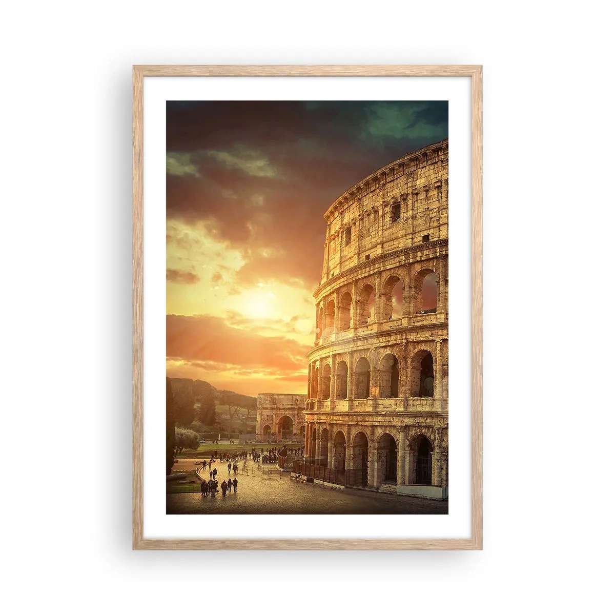 Poszter világos tölgy keretben - Kolosszális benyomás - 50x70 cm