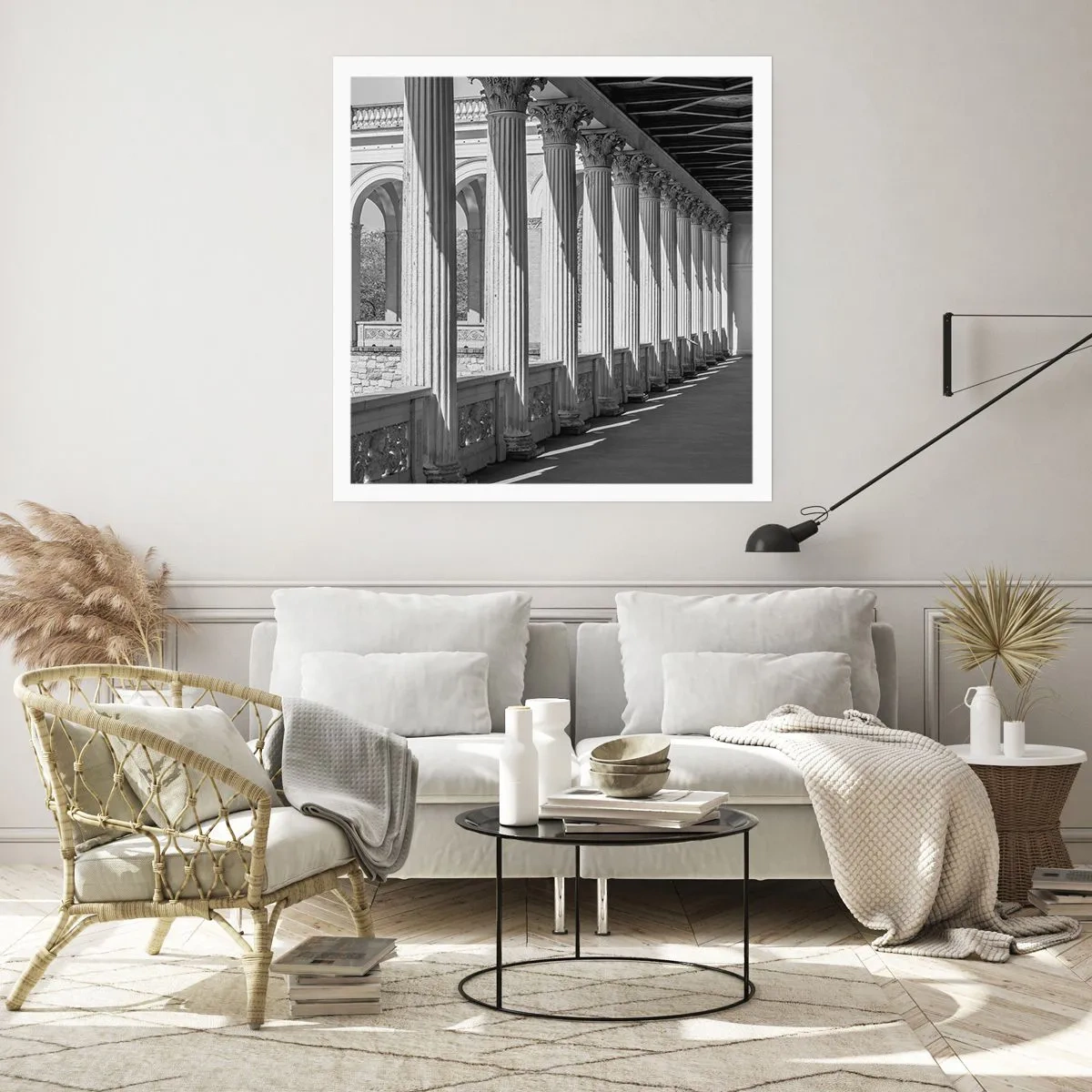 Poszter - Napsütötte árkádsor - 60x60 cm