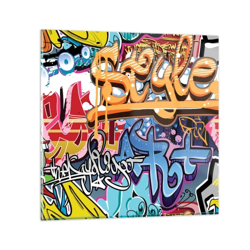 Üveg kép - Falfestmények, falfestmények, falfestmények... - 30x30 cm