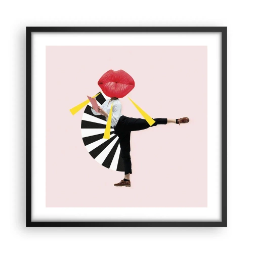 Poszter fehér keretben - Szürreális pop art - 50x50 cm