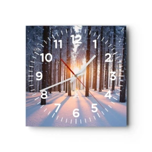 Falióra, Óra - Egyértelműen fekete-fehéren - 40x40 cm