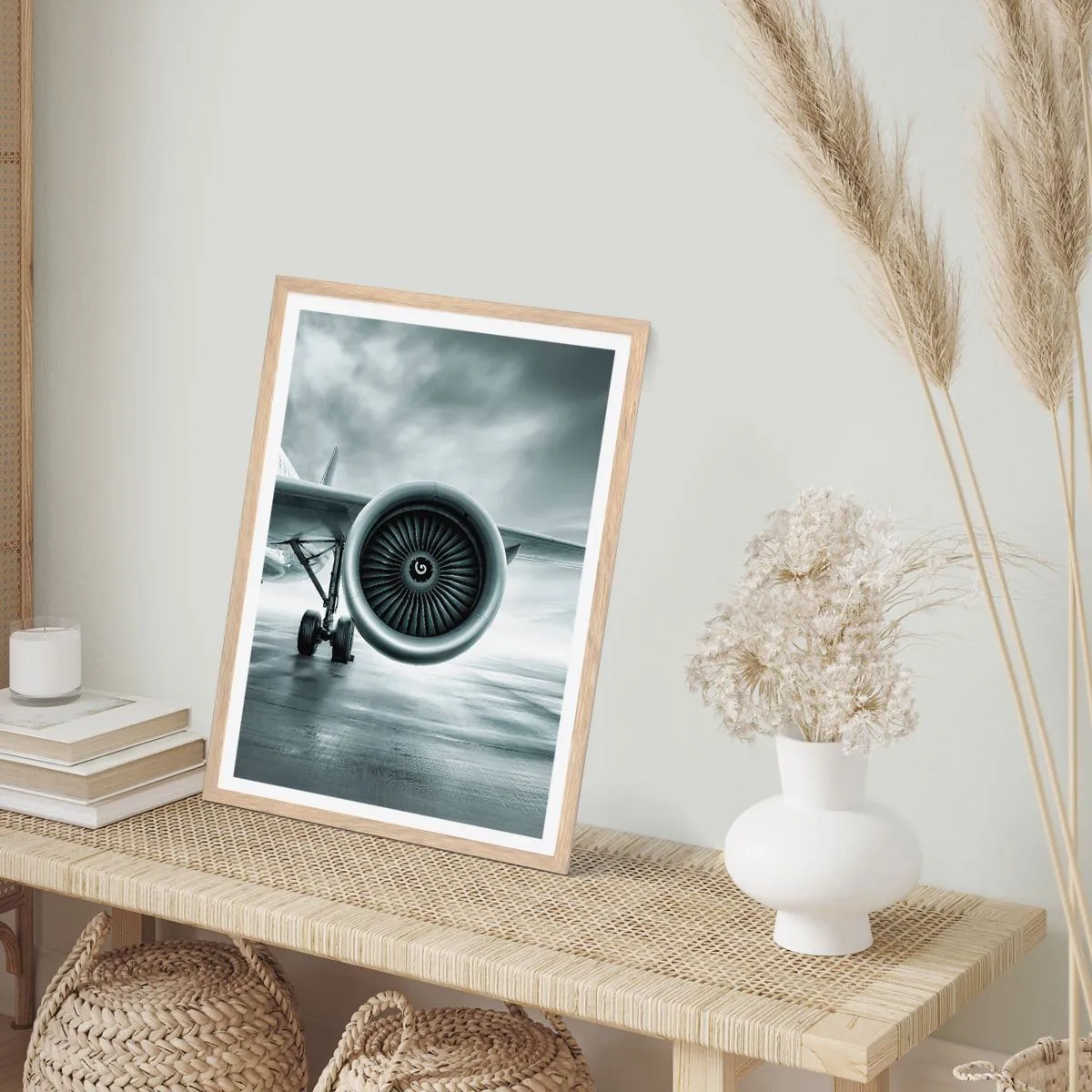 Poszter világos tölgy keretben - Van erő! - 70x100 cm