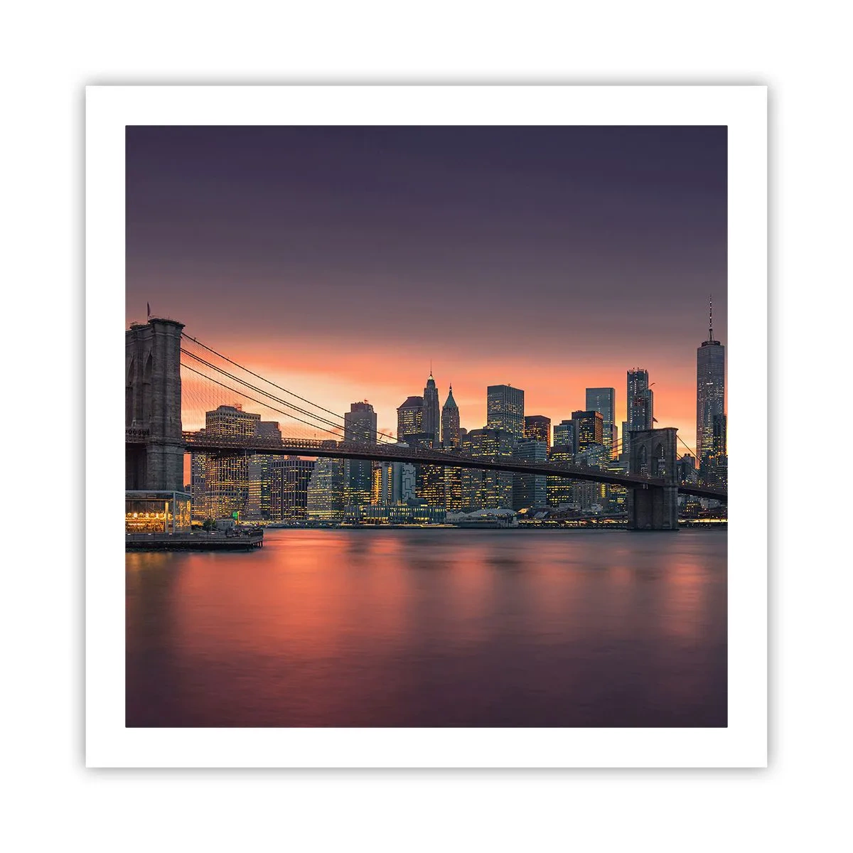 Poszter - Lila csendbe merülve - 60x60 cm