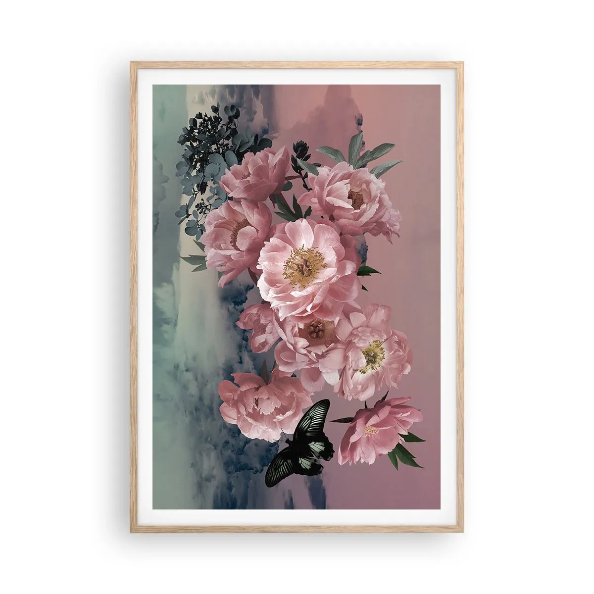 Poszter világos tölgy keretben - A romantika csúcsa - 70x100 cm