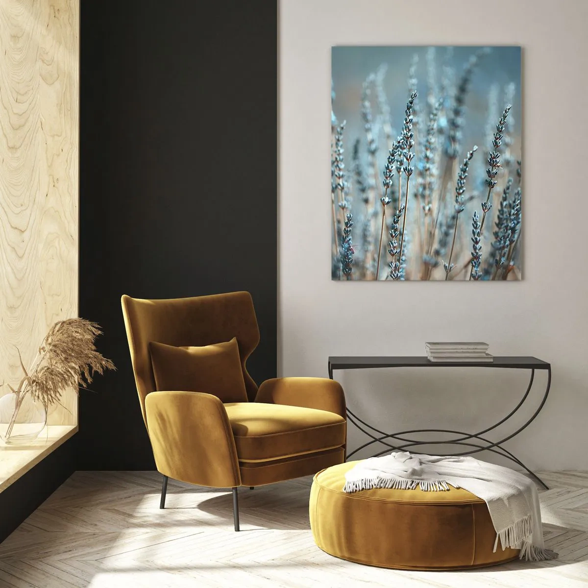 Üveg kép - Illatos szálak - 80x120 cm