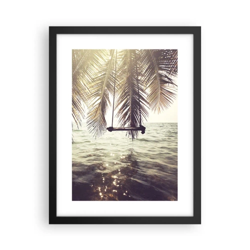 Poszter fehér keretben - Tetszés szerint hintázhat a felhők között - 30x40 cm