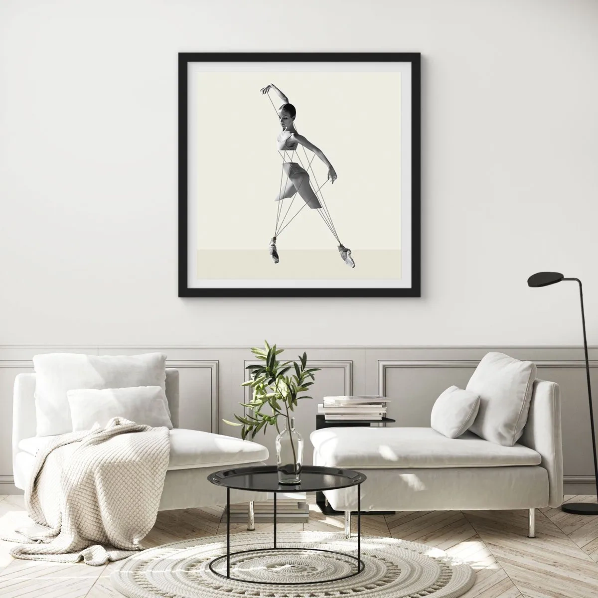 Poszter fehér keretben - A világ színházában - 30x30 cm