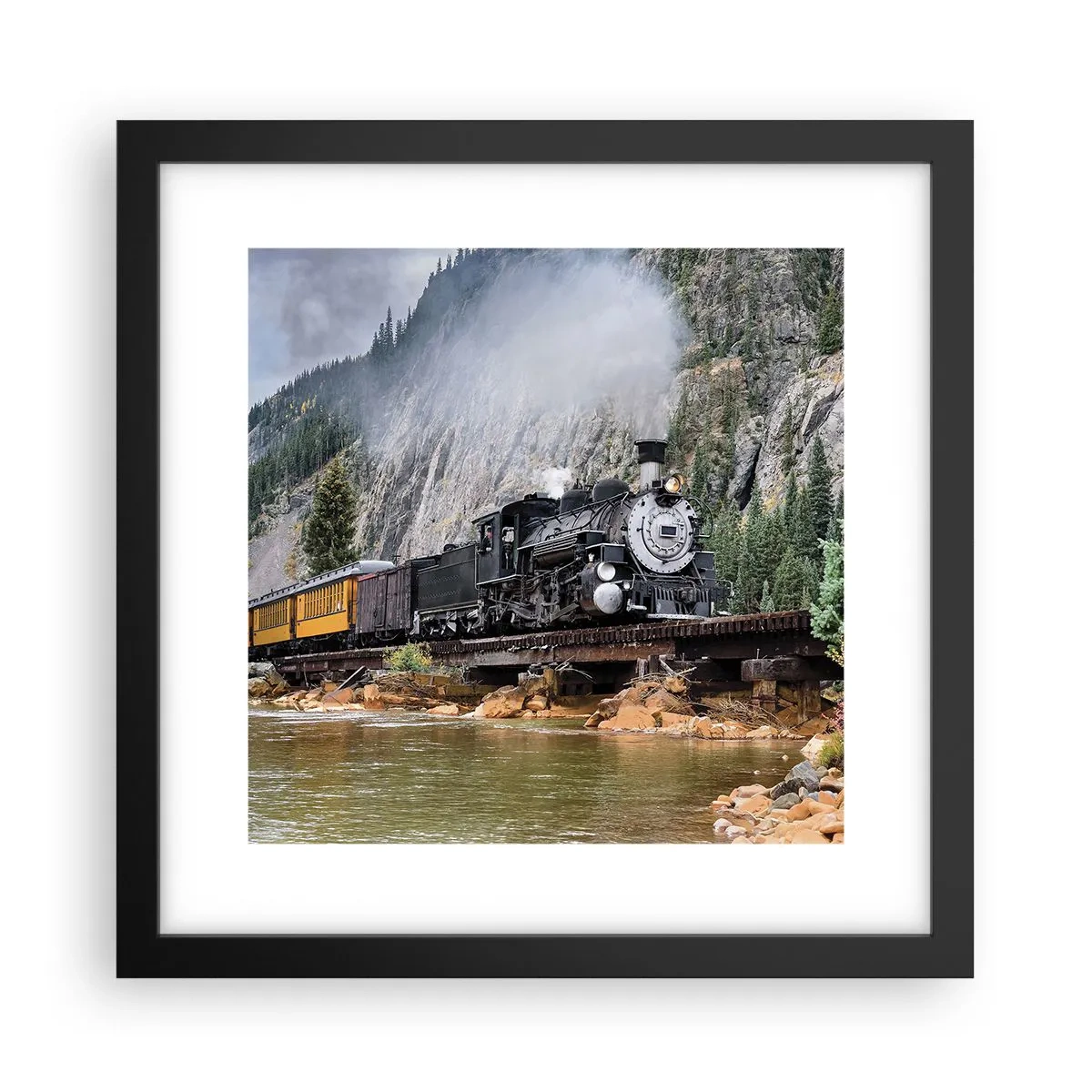 Poszter fehér keretben - Hova? Hova? - 30x30 cm