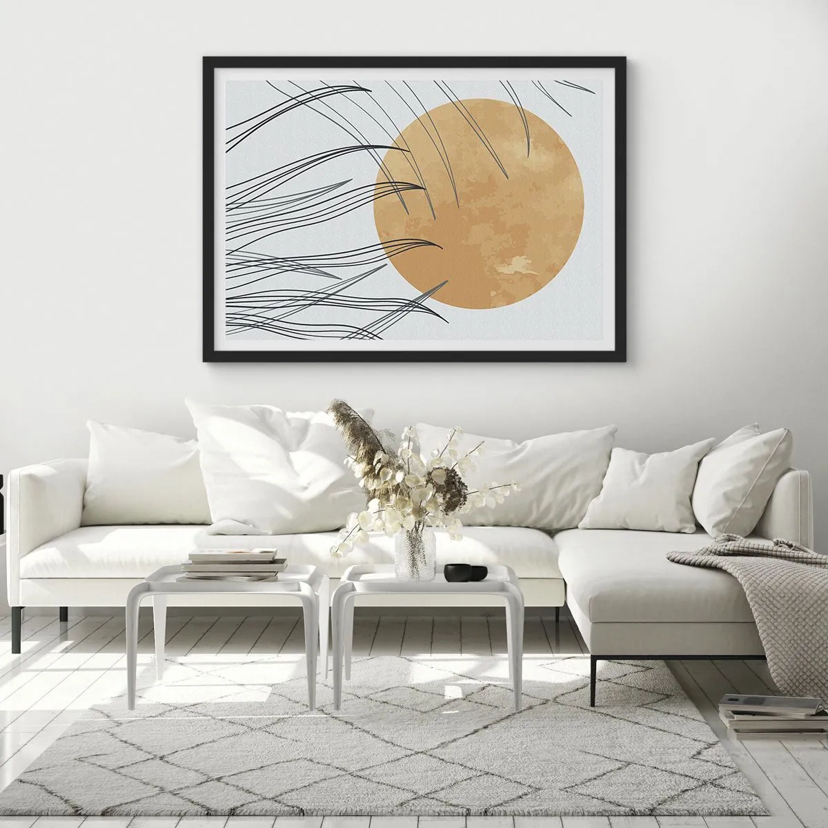 Poszter fehér keretben - Mindig a nap felé - 100x70 cm