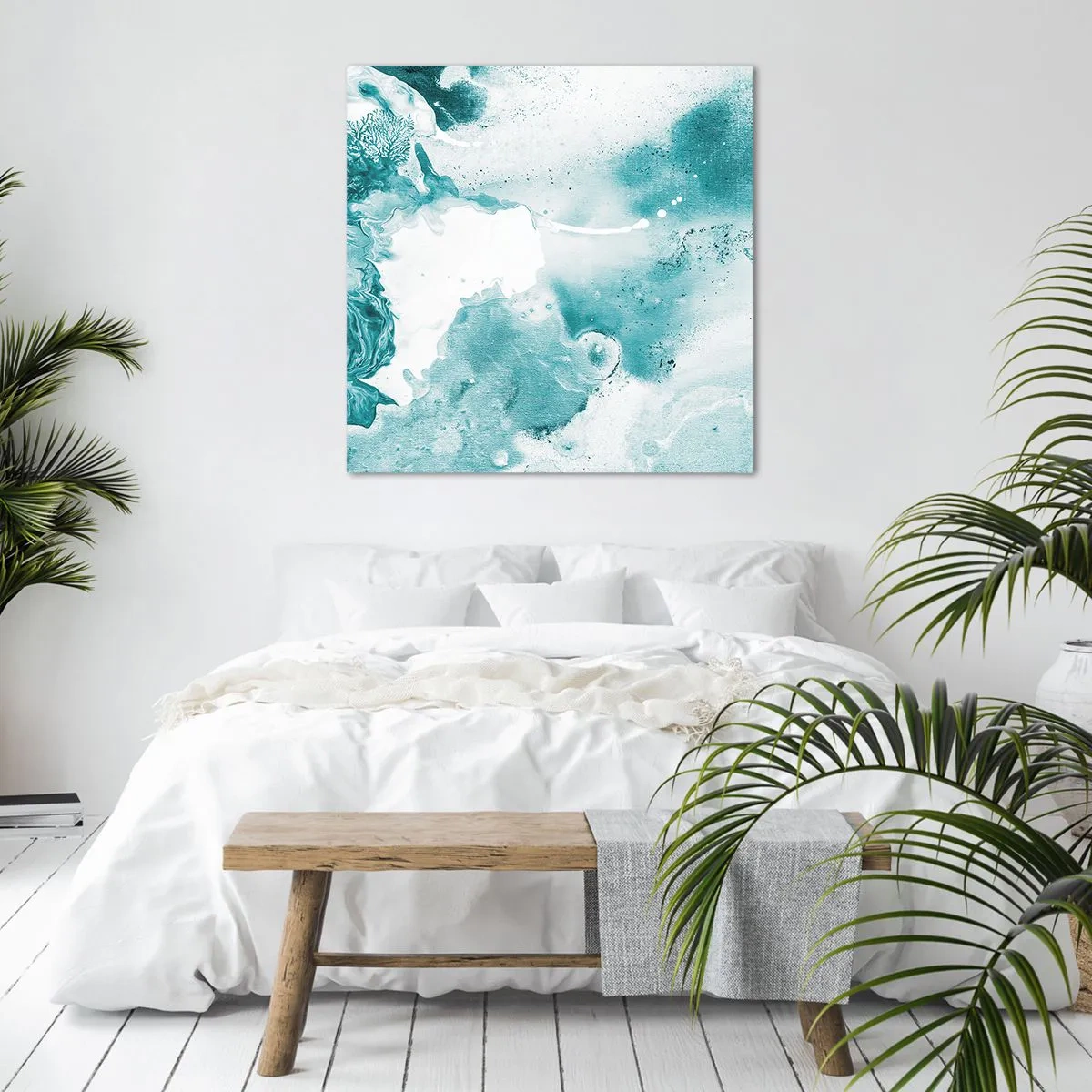 Vászonkép - Kék holtágai - 70x70 cm