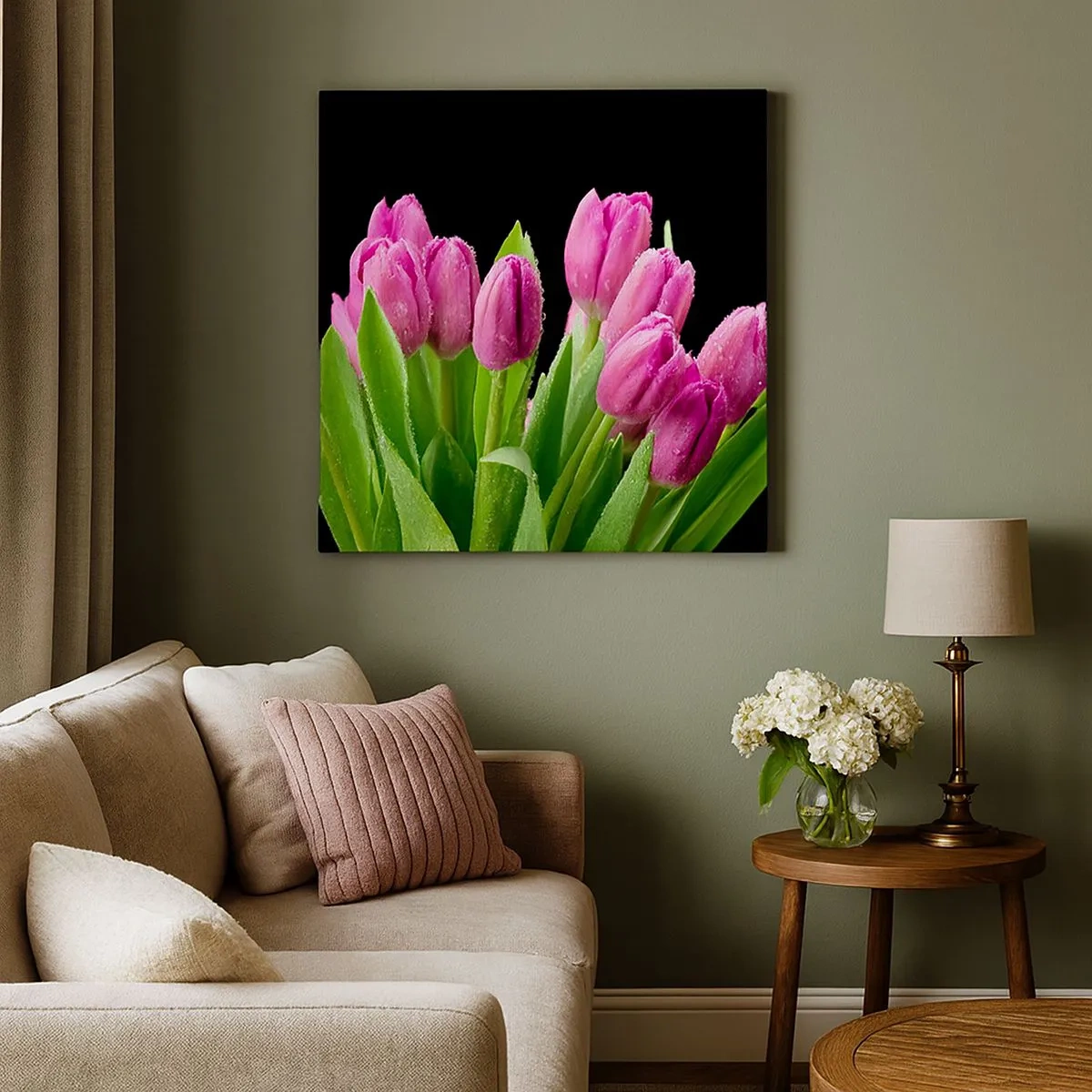 Vászonkép - Lila tavaszi öröm - 30x30 cm