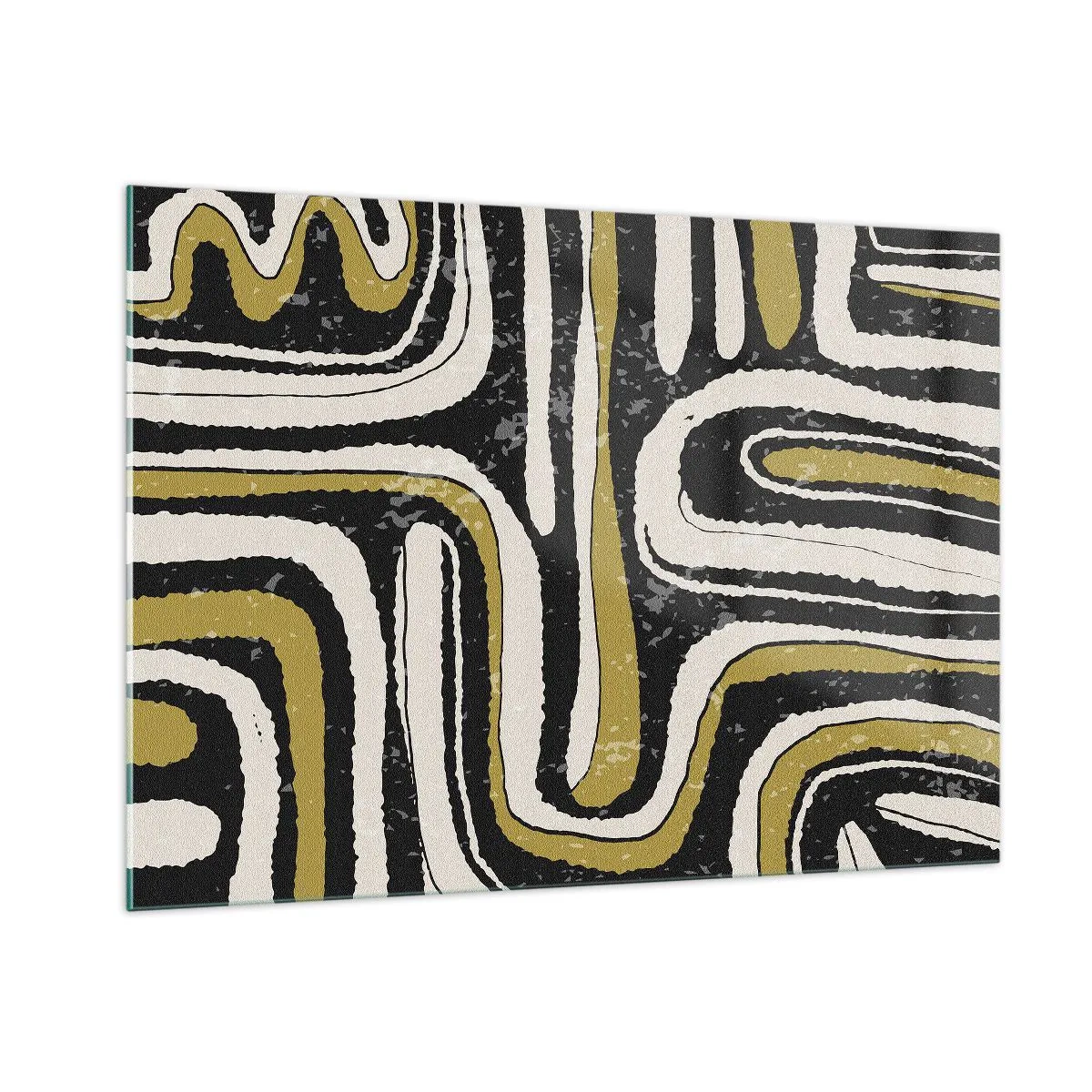 Üveg kép - Kompozíció: traktusok és sikátorok - 100x70 cm