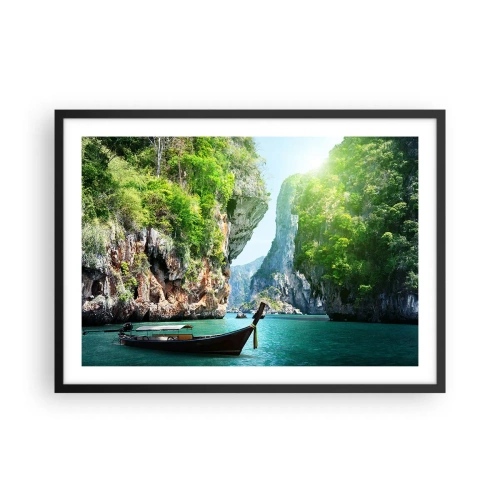 Poszter fehér keretben - Meghívás egy egzotikus utazásra - 70x50 cm