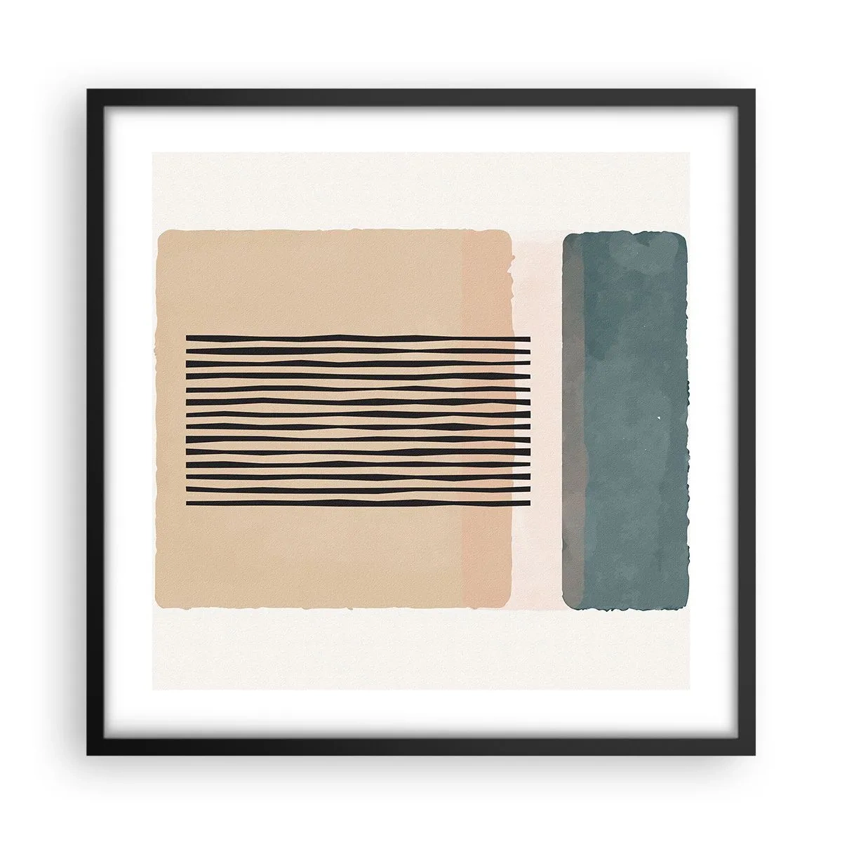 Poszter fehér keretben - Minden rendben - 50x50 cm