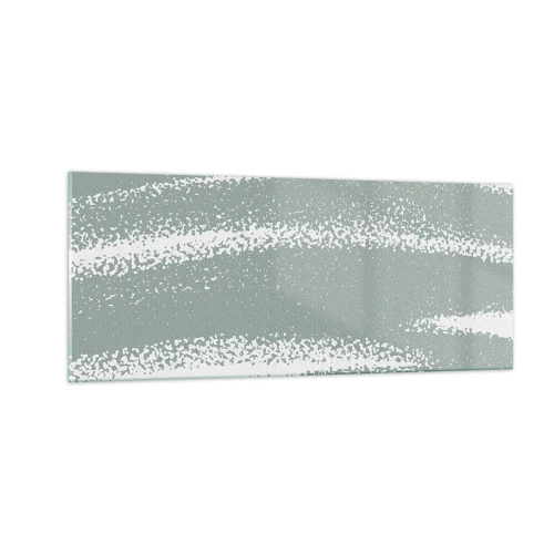 Üveg kép - Absztrakció téli hangulatban - 100x40 cm