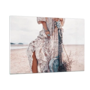 Üveg kép - Hippik az úton - 120x80 cm