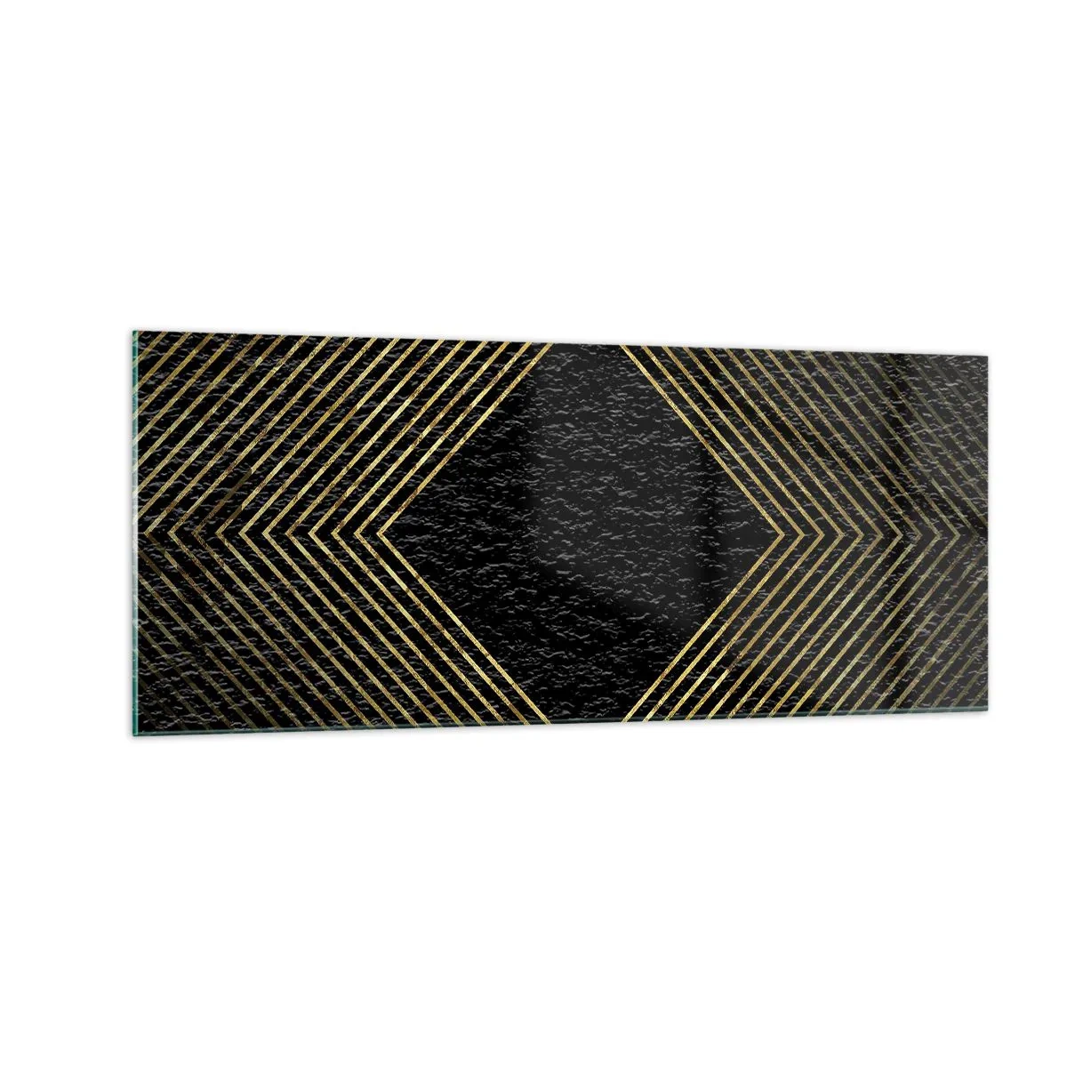 Üveg kép - Geometria glamour stílusban - 100x40 cm