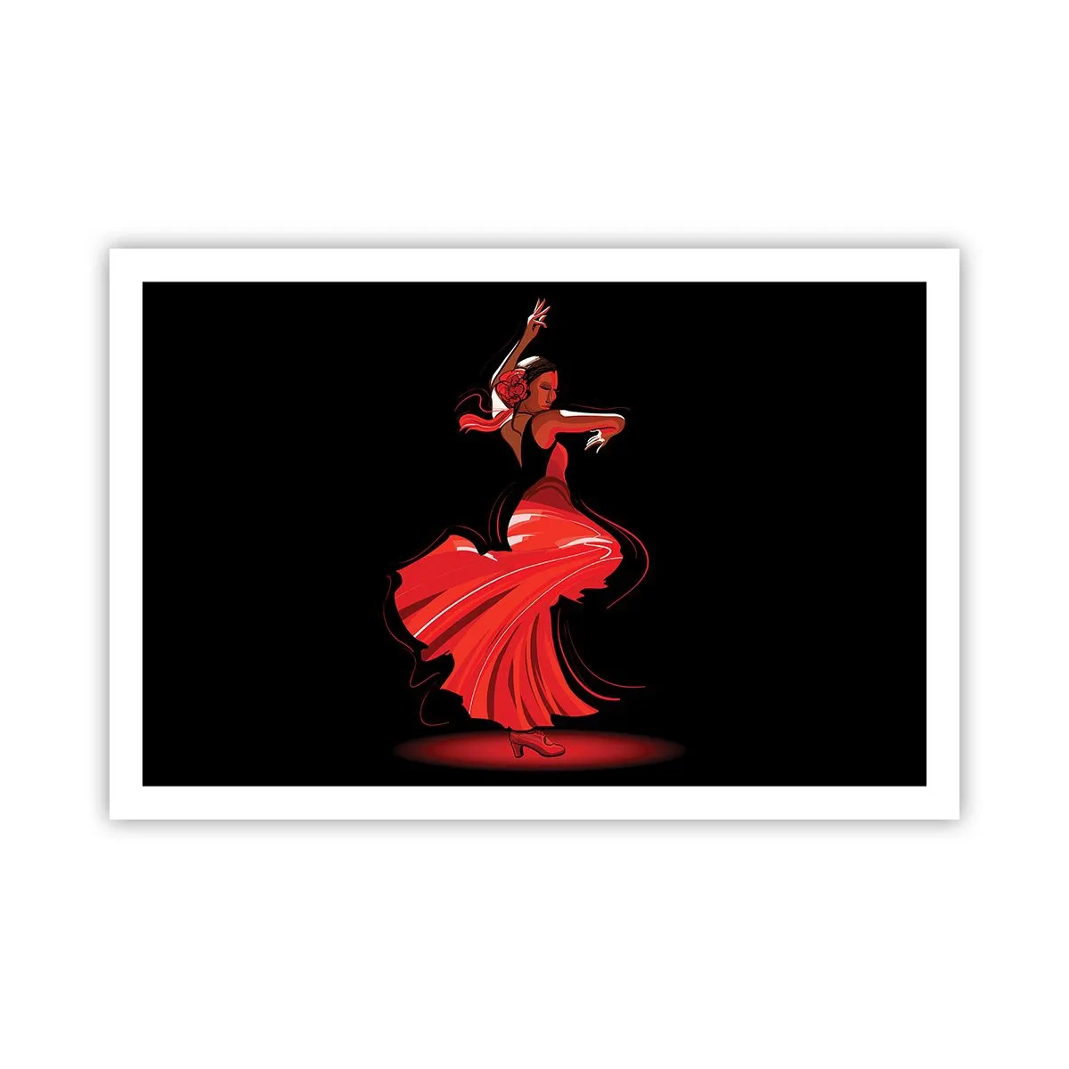 Poszter - A flamenco tüzes szelleme - 91x61 cm