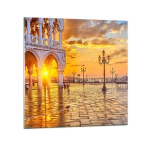 Üveg kép - Hol van mindenki? - 30x30 cm