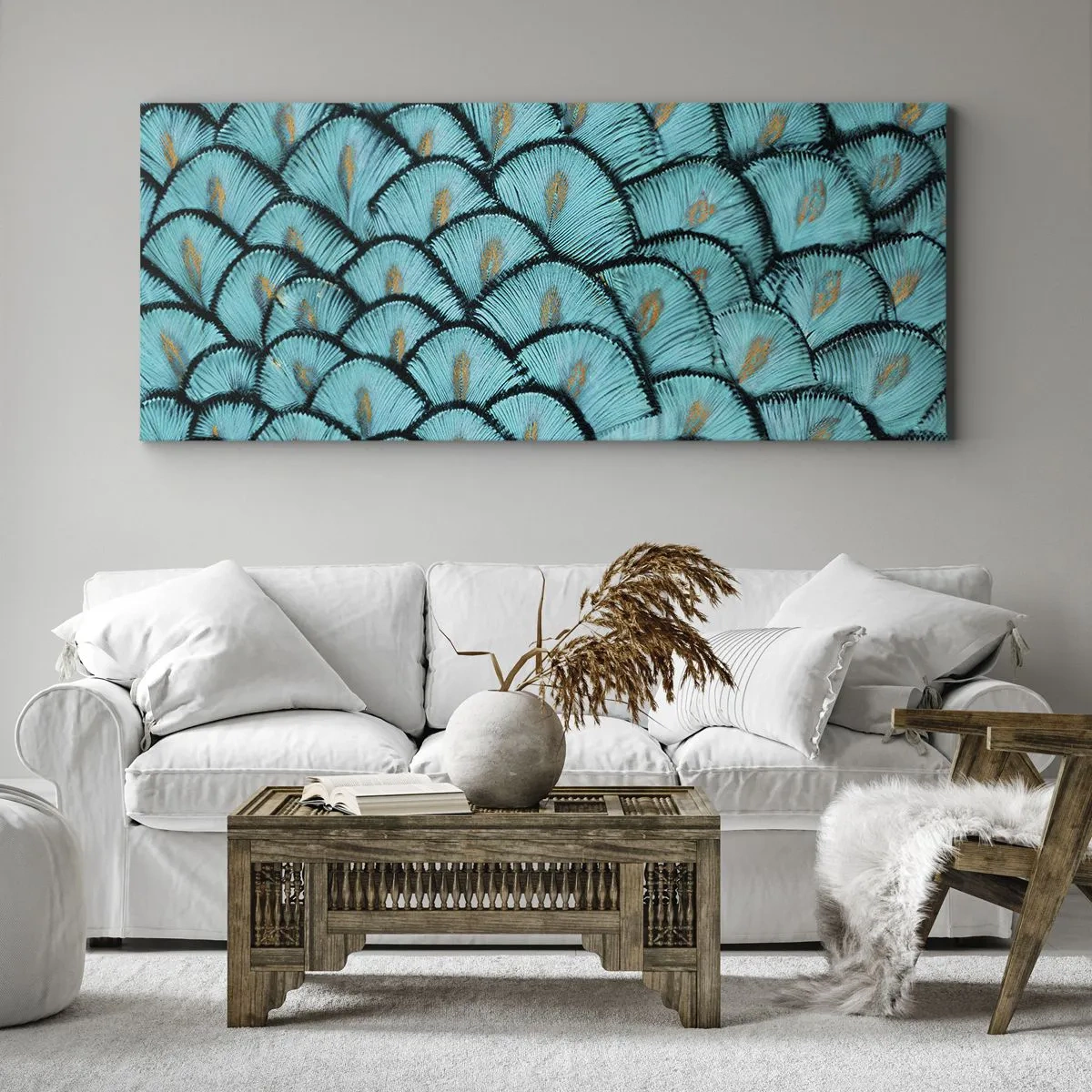 Vászonkép - A tollak nagy gálája - 100x40 cm