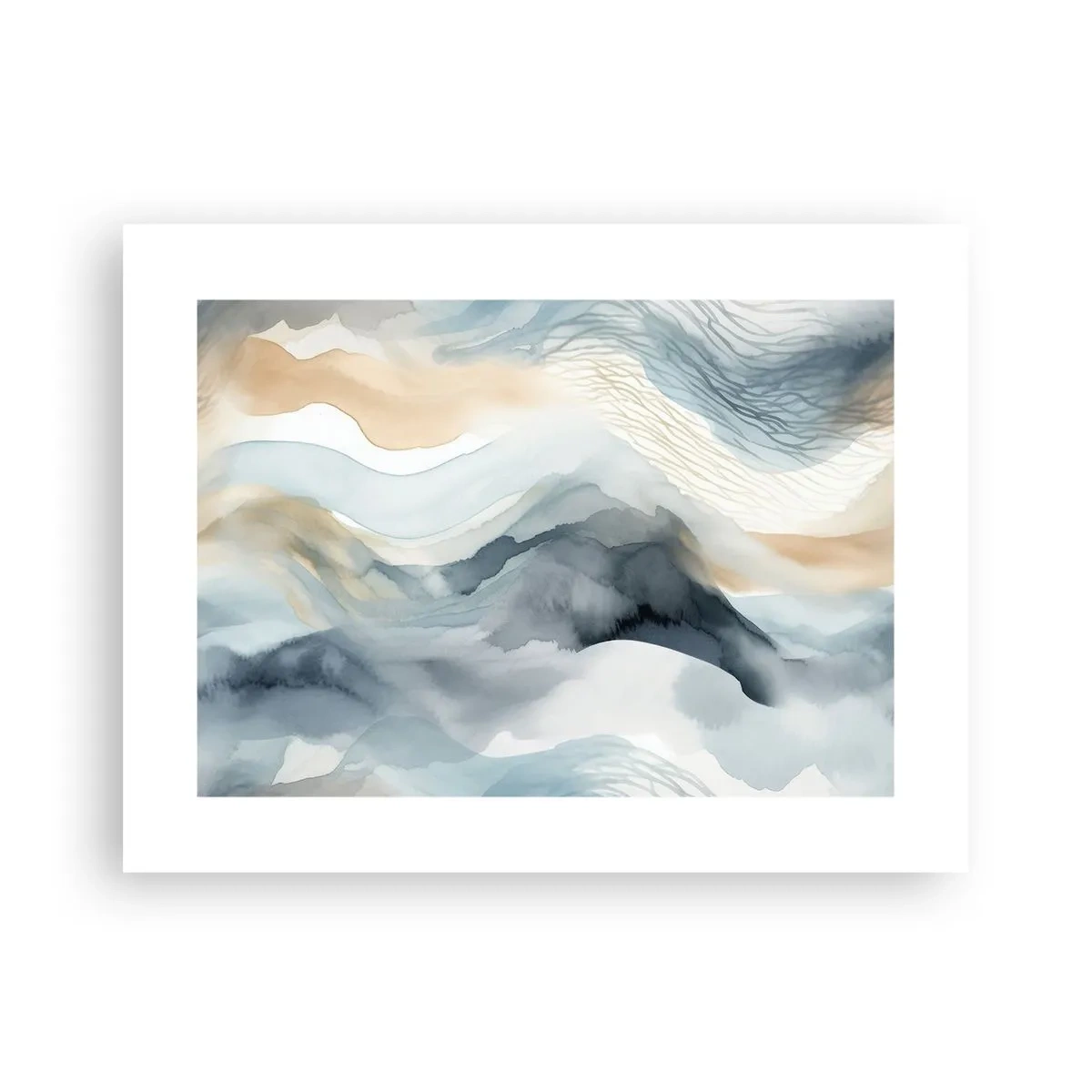 Poszter - Hó és köd absztrakció - 40x30 cm