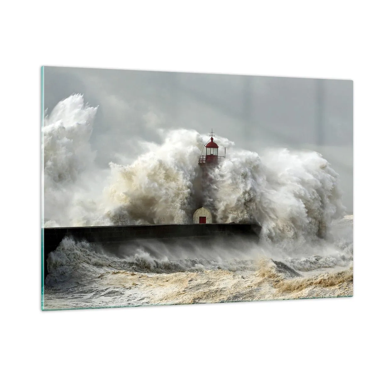 Üveg kép - Az óceán haragja - 120x80 cm