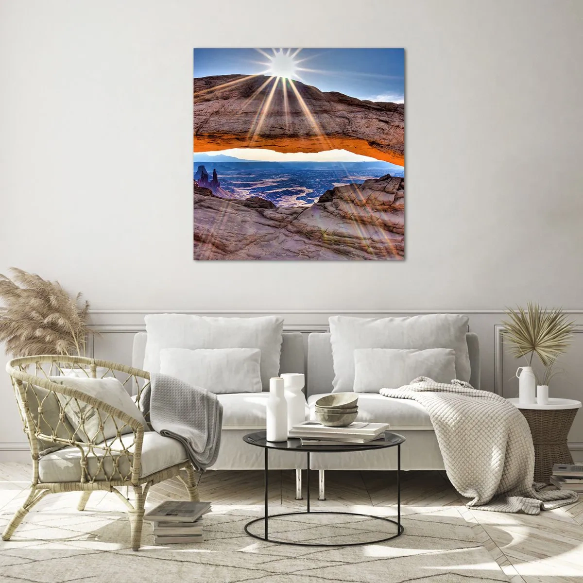 Üveg kép - A sziklakapun át - 60x60 cm