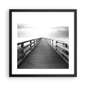 Poszter fehér keretben - A messzeségbe... - 40x40 cm