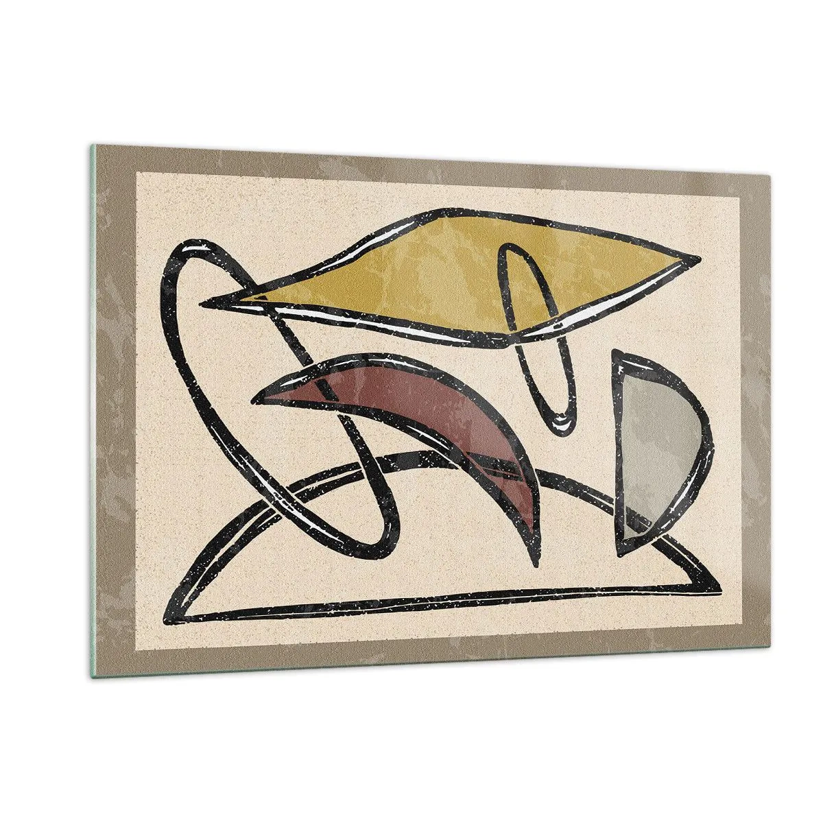 Üveg kép - Függőlegesek és vízszintek - 120x80 cm