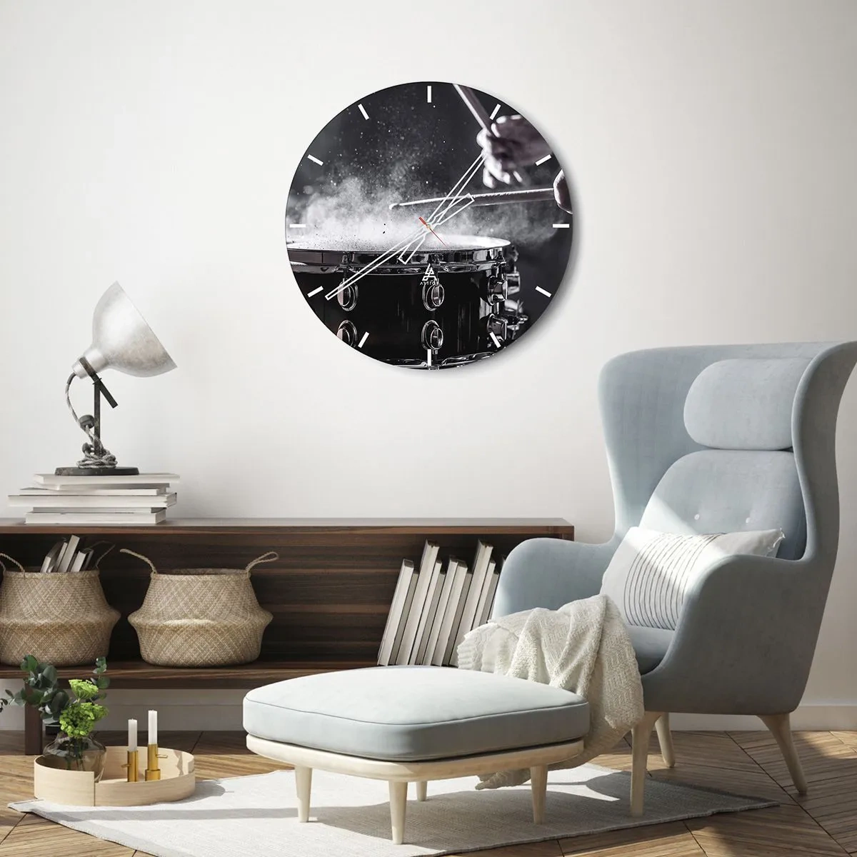 Falióra, Óra - A zene pulzusa - 30x30 cm