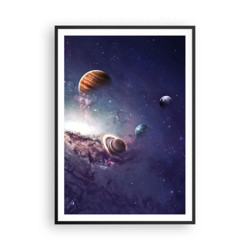 Poszter fehér keretben - Napos táncrendszer - 70x100 cm