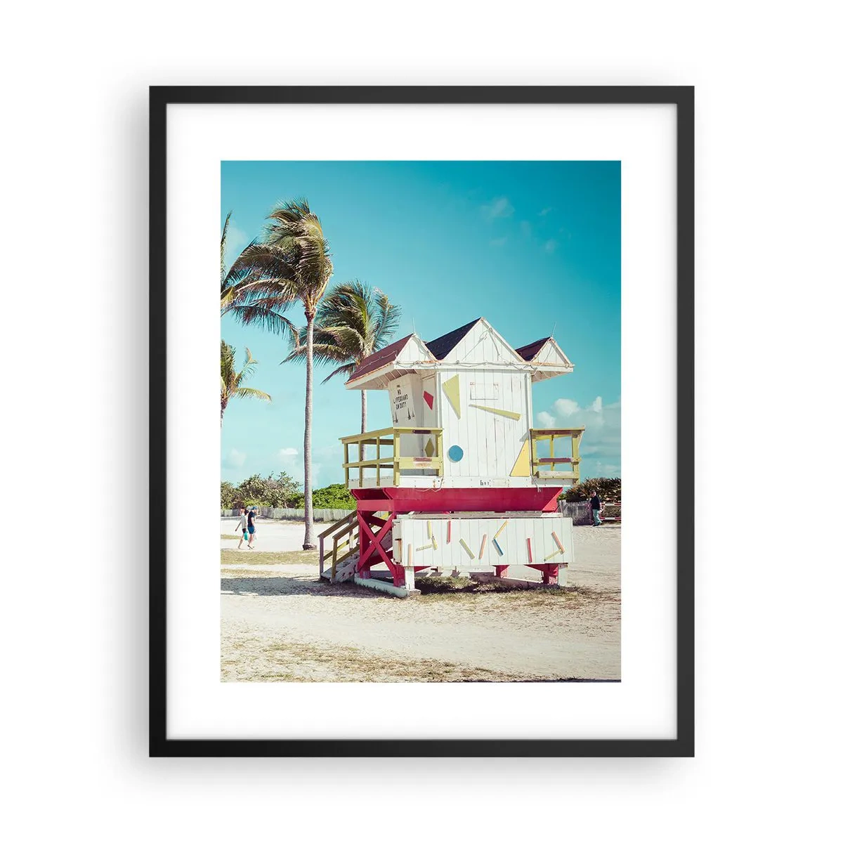 Poszter fehér keretben - Gyönyörű nap vár rád - 40x50 cm