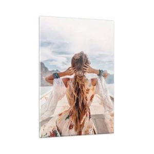 Üveg kép - Az út a boldogság felé  - 80x120 cm