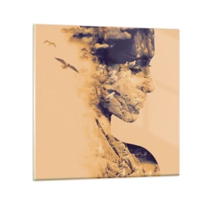 Üveg kép - Természetes szépség - 70x70 cm