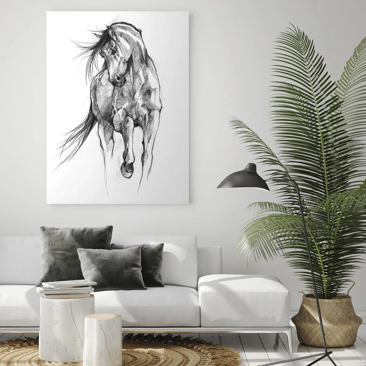 Üveg kép - Kecses ügetésben - 50x70 cm