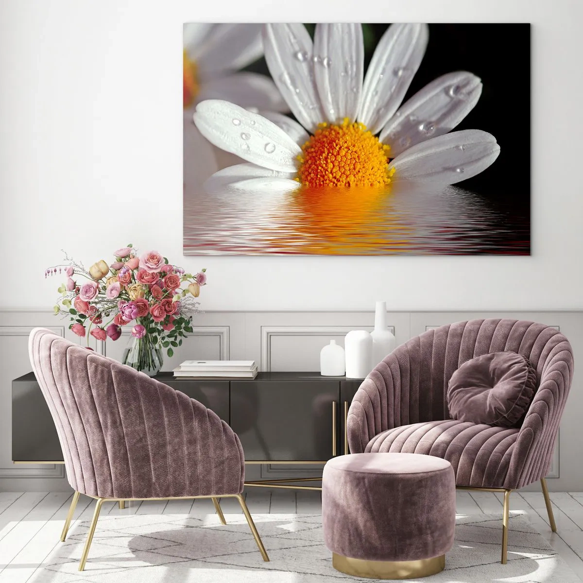 Üveg kép - A százszorszép felkelő napja - 100x70 cm