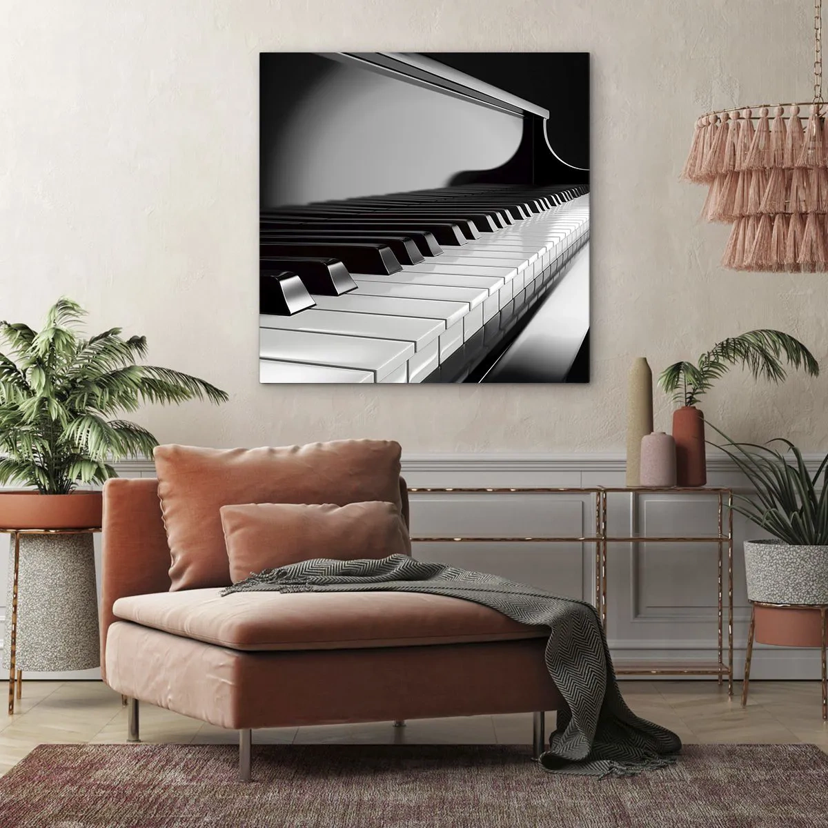 Vászonkép - A formák és színek harmóniája - 50x50 cm