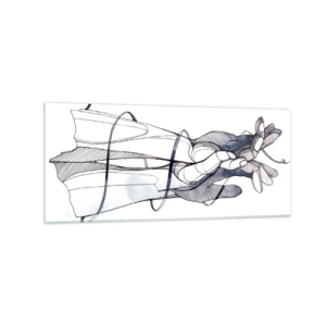 Üveg kép - Érintés tanulmányozása - 120x50 cm