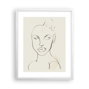 Poszter fekete keretben - Az érzékiség körvonala - 40x50 cm